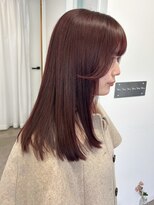 ミュラ(mulah)&nbsp;ブリーチなしボルドーカラーチェリーレッド＊艶髪暖色カラー