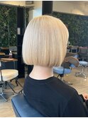 ホワイトブロンド×ボブ　10代20代30代40代