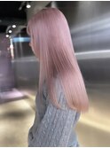 イメチェン/ホワイトブロンド/外ハネボブ/美髪/栄