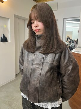 リヴ ウメダ(LIV umeda) オリーブベージュ/ブリーチ/ダブルカラー【梅田】