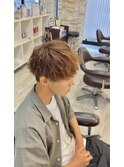 ツイストスパイラルパーマツーブロマッシュメンズパーマ
