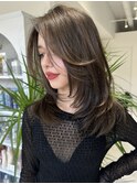 ハイライトショートヘアダブルカラーイルミナカラーオージュア
