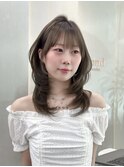 ◯ オリーブグレー/韓国/レイヤーカット/髪質改善/縮毛矯正/札幌