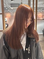 ラミエ バイ メルト 吉祥寺(lamie by melt) 小川/ブリーチなしwカラーオレンジベージュロングレイヤー吉祥寺