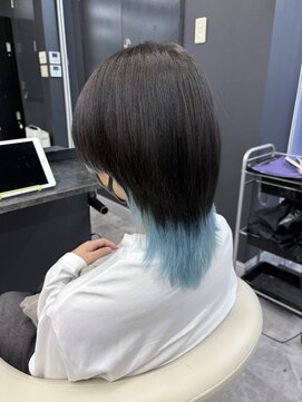 ホワイト 梅田(white) 【メンズ】インナー水色カラー>