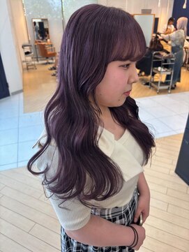 ユニ バイ マグ 長野店(Uni.by Mag) " 透け感抜群" ダブルカラー ミルクティーピンクベージュ