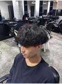 マッシュ+シャドウパーマ