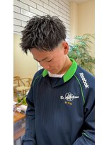シフト(SHEEFT) 刈り上げスパイラルパーマカジュアルショコラアッシュ