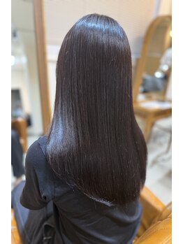 LINO'a Hair Salon 【リノアヘアーサロン】【7月3日NEW OPEN(予定)】の写真/サラ艶美髪☆ナチュラルで柔らかな質感の愛されストレートヘアに【縮毛矯正/デジタルパーマ/宇都宮美容室】