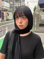 ネロ ヘアアンドライフストア 渋谷(NERO HAIR AND LIFESTORE)&nbsp;シンプル可愛い黒ボブ♪