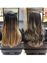 トルネード(TORNADO)&nbsp;グレージュハイライトバレイヤージュ