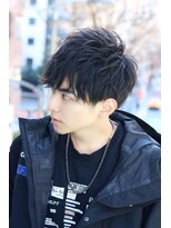 ネイビー(NAVY)&nbsp;コンパクトフェザーマッシュ スパイラルMIX 初パーマにオススメ