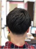 ツーブロックショート