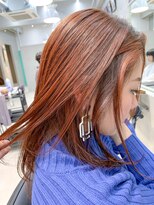 テトヘアー(teto hair) オレンジベージュ、グラデーションカラー、禰豆子カラー