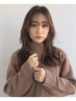 アリスバイアフロート 自由が丘(ALICe by AFLOAT)&nbsp;小顔シースルーバング×ゆるふわ小顔セミロング