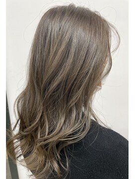 ジンジャー(GINGER) アッシュ×スロウ×ハイライト×くすみカラー×トリートメント