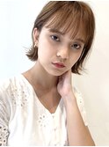 ぱつんとボブ×外ハネ
