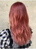 #ハイトーンカラー＃レッドカラー＃エクステ