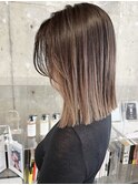#切りっぱなし　ミディアムレイヤー ハイライト