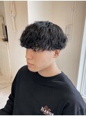 波巻きパーマ