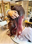 ロングヘア×インナーカラー