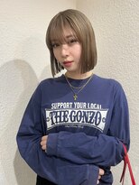 アル 心斎橋(alu)&nbsp;顏型別ヘアスタイル特集/ハイトーンボブ/ボブ大阪