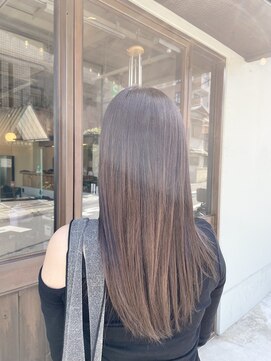 ラソ バルコ(LAZO barco) ブラウン 艶髪  ブリーチなしカラー