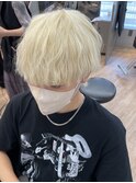ブロンドマッシュ/マッシュウルフ/ハイトーン