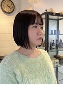 切りっぱなしボブ