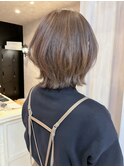 福山人気レイヤーボブアッシュベージュふんわりくびれ簡単20代夏