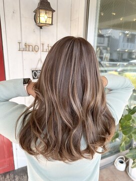 ヘアー リノリノ(hair Lino Lino) ベージュハイライト
