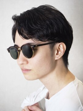 ヨシザワインク プレミアム 横浜 桜木町店(YOSHIZAWA Inc. PREMIUM) メンズ韓国風ワイルドアップバングガイルヘア/理容室