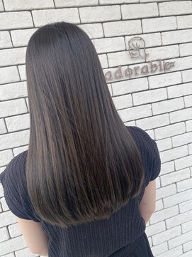 アドラーブル はなみずき店(adorable) 【アイスグレージュ】【艶カラー】