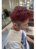 アップバング☆ブリーチオンカラー