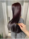【立川cres小山】ブリーチなしボルドーカラー