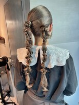 シャルムバイケンジ(Charm.by KENJE)&nbsp;【ダブルポニーテール】結婚式/二次会/銀座/有楽町/アレンジ