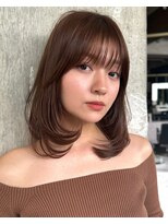 ワンカールミディアム/レイヤーカット30代40代/簡単スタイリング