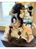 編み下ろしツイン
