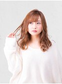 20代30代40代  フェミニンミディレイヤー_セミウェットウェーブ