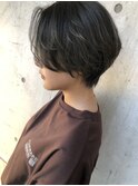 ハンサムショート×オリーブグレー
