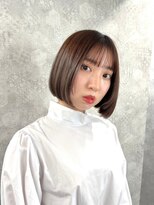 ワンズ リー 上大岡店(One's ly)&nbsp;レイヤーカット/ウェットヘア/オリーブベージュ[上大岡]