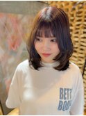 ミディアムレイヤー/韓国レイヤー/アッシュブラウン