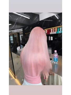 ラピス 渋谷本店(Lapis) ホワイトピンクカラー/シールエクステ/髪質改善/韓国風