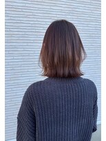 美容室 フォーリア Foglia レイヤーボブ ナチュラル ブラウン