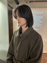 ノラジャーニー(NORA Journey)&nbsp;メンズボブウルフメンズミディアムレイヤーカットメンズウルフ