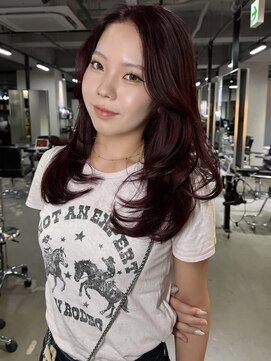 ゲームバイアランスミシー 心斎橋(GAME by Alan Smithee) cherry red×layer cut