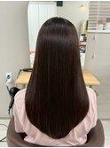 髪質改善縮毛矯正×うる艶ストレートブラウン