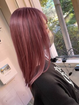 フルブリーチでつくるシアーピンクカラー