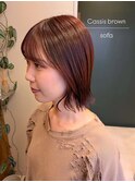 ブリーチなしカシスブラウン