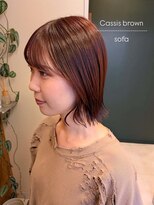 ソファ sofa&nbsp;ブリーチなしカシスブラウン